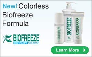 New! Colorless Biofreeze