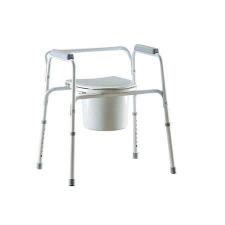 Invacare All-In-One Gray Coated Steel Commode