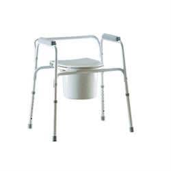 Invacare All-In-One Gray Coated Steel Commode