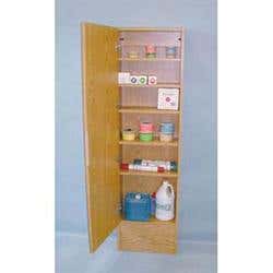 Cabinet With Mirror-Oak