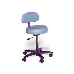 Doctor Stool W/Back Support 18"-23" Adj Ht