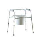 Invacare All-In-One Gray Coated Steel Commode