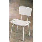 CareGuard Shower Chair with Back, Toolless Assembly
