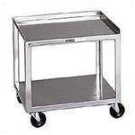 Stainless Steel Rolling Cart 2 Shelf