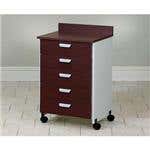Mobile Treatment Cabinet W/ 5 Drawers