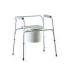 Invacare All-In-One Gray Coated Steel Commode