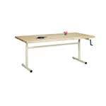 Clinton 48" Group Therapy Table with Hand Crank Height Adjustment