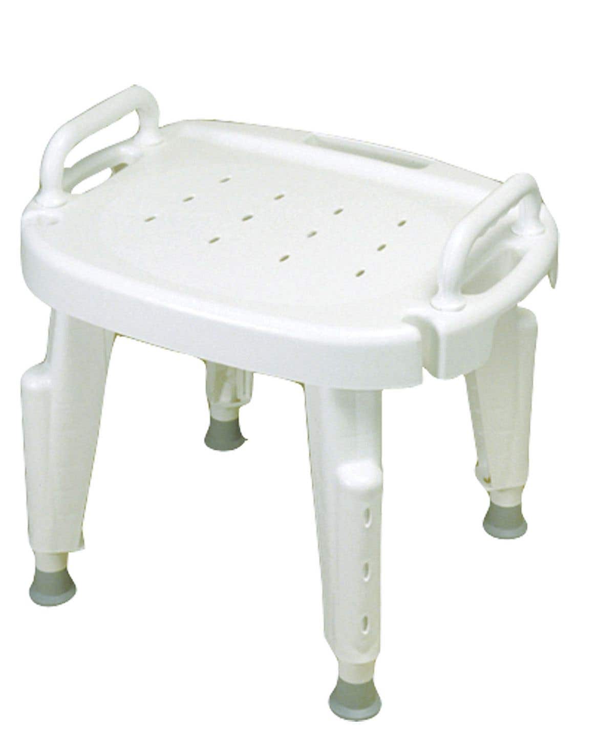 Bath Safe Height Adjustable Shower Chair & Seat with Arms
