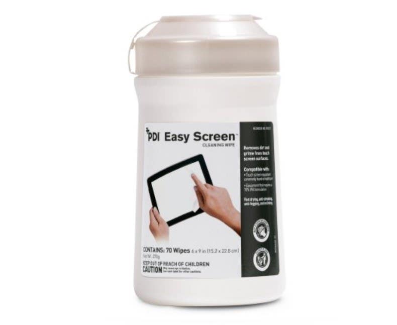 Easy Screen Cleaning Wipes Canister, 70 Wipes