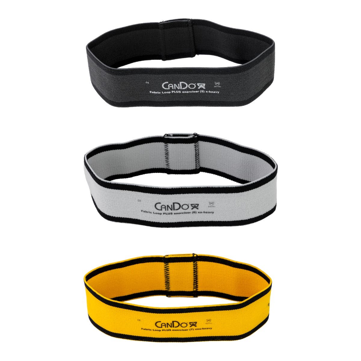 CanDo® Fabric Loop Plus, 8 Long Single Loop Set of 3