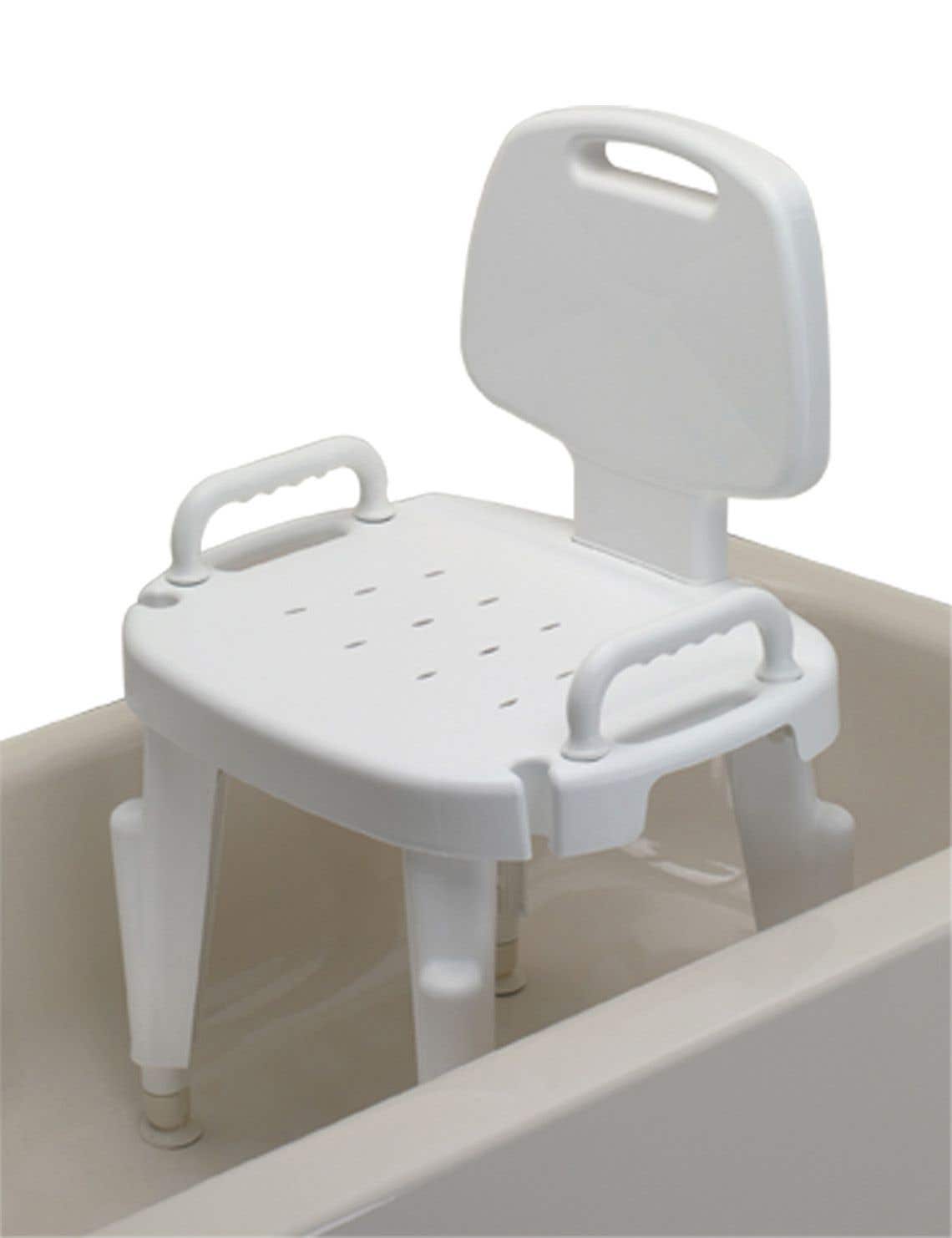 Bath Safe Height Adjustable Shower Chair with Arms