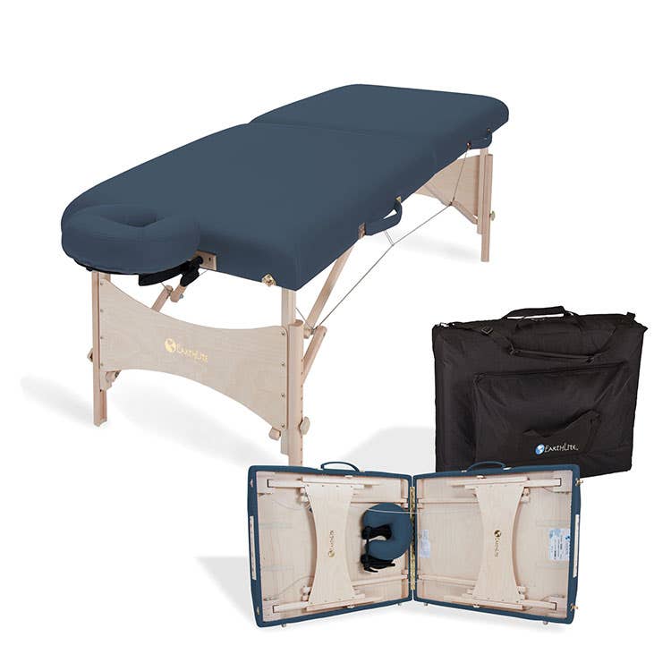 EarthLite® Harmony DX Massage Table Package - Table, Carry CaseDeluxe Adjustable Headrest with FacePillow