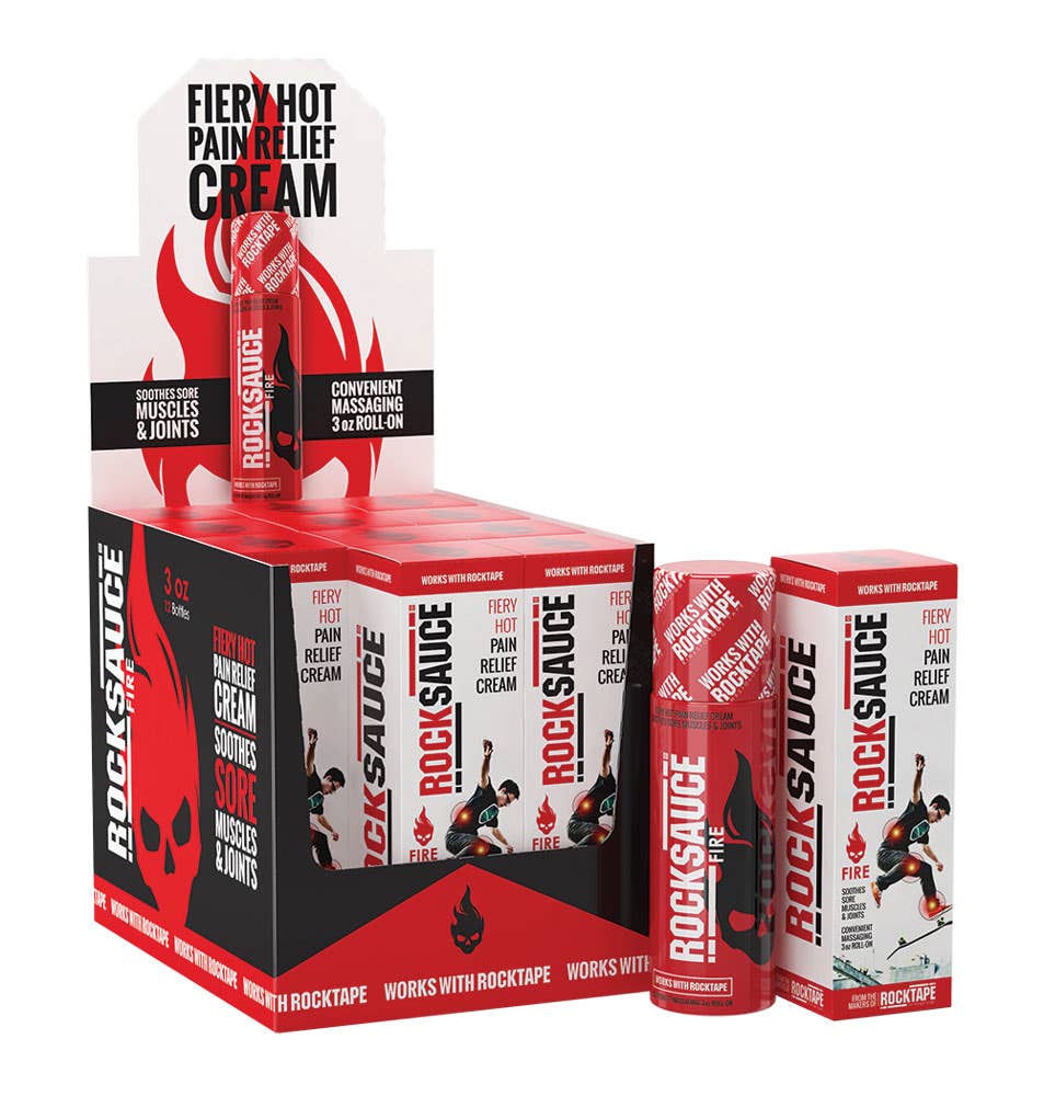 RockSauce Fire Hot Pain Relief Cream by RockTape