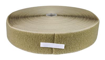 Velcro 2 loop, 25 yard, tan