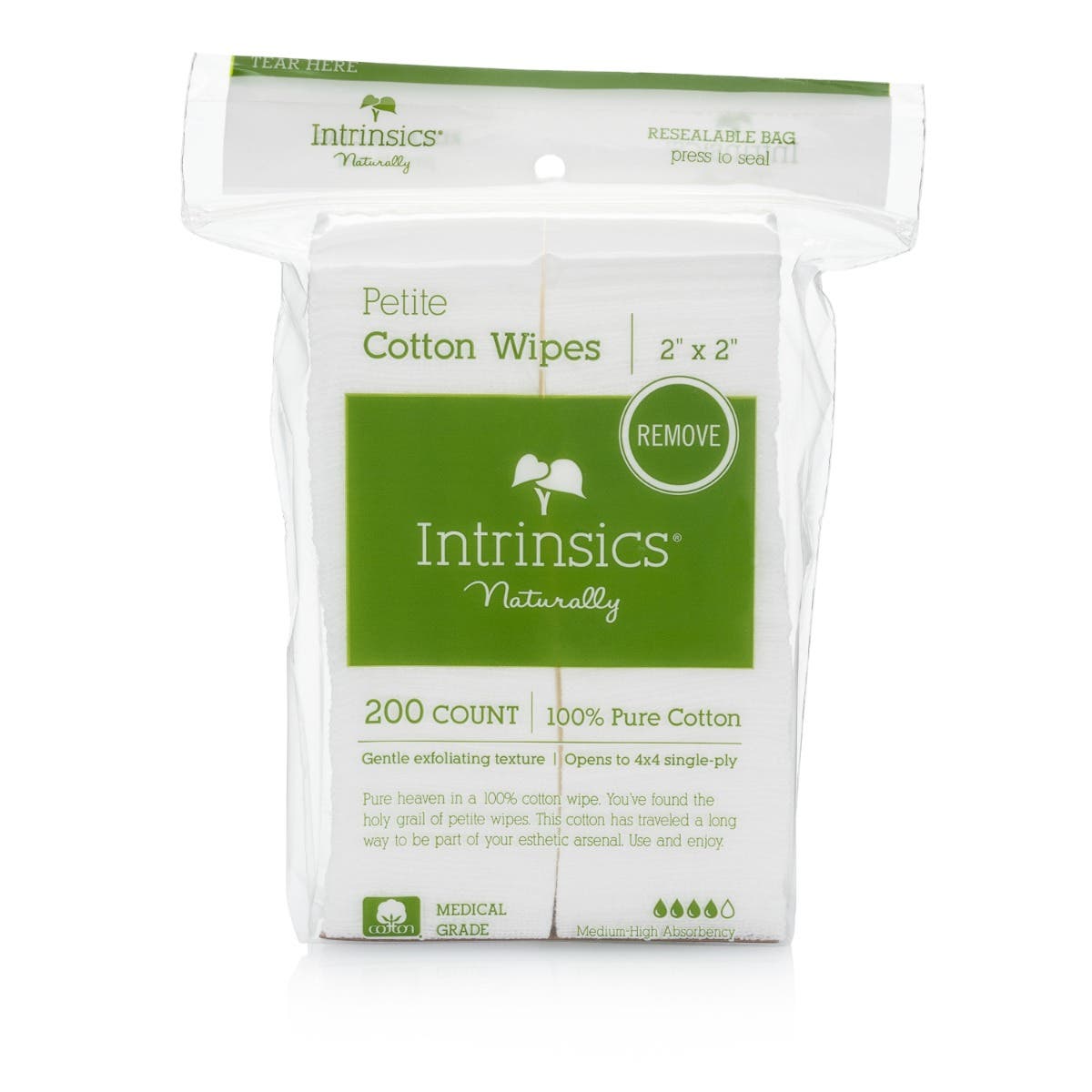 Intrinsics Cotton Esthetic Wipes 2X2