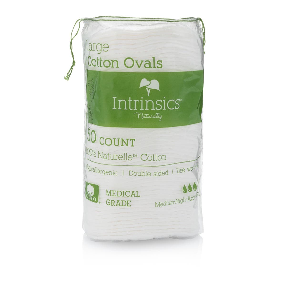  3 Intrinsics Cotton Oval - 50 Count - 100% Naturelle™ cotton