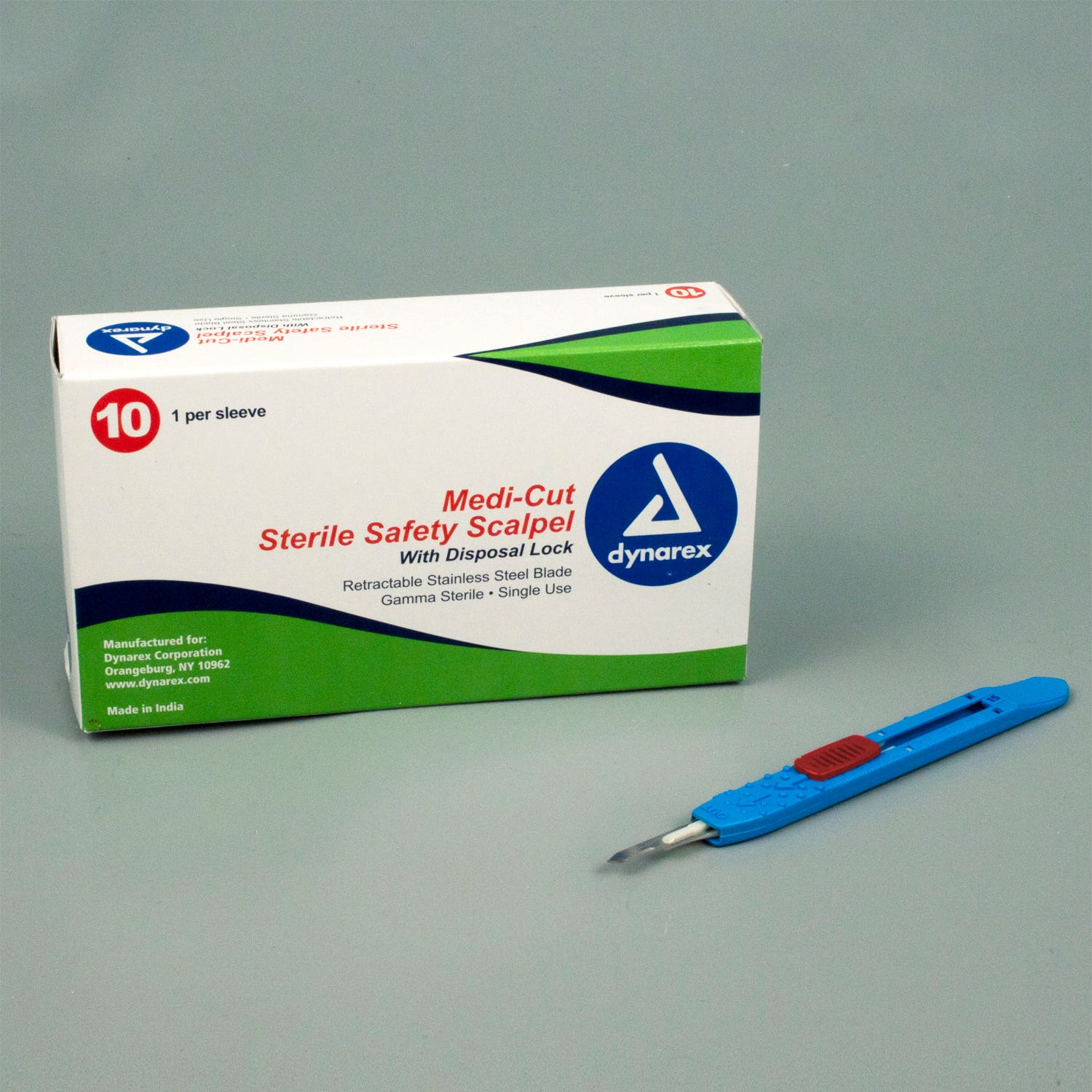 Dynarex Medi-Cut™Sterile Safety Scalpel #10, Each