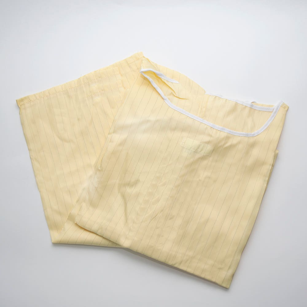 Yellow Isolation Gown, Washable, 47 X 58 12/pack