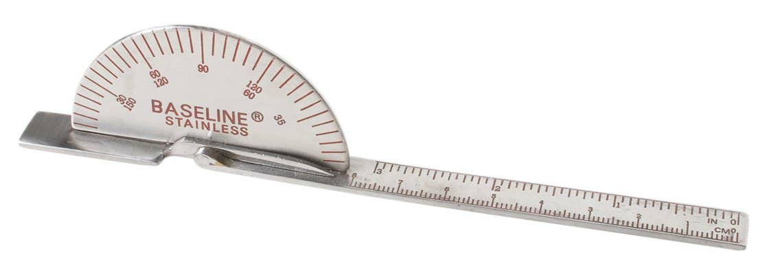 Stainless Steel Finger Goniometer - 6 Deluxe