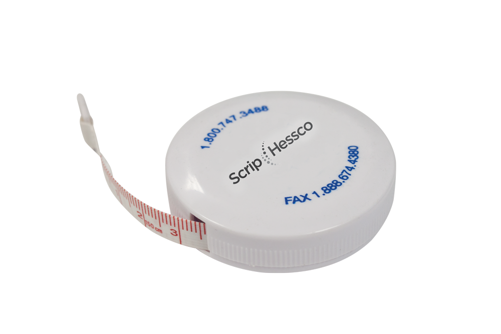 ScripHessco Tape Measure 60 Long, Auto Recoil