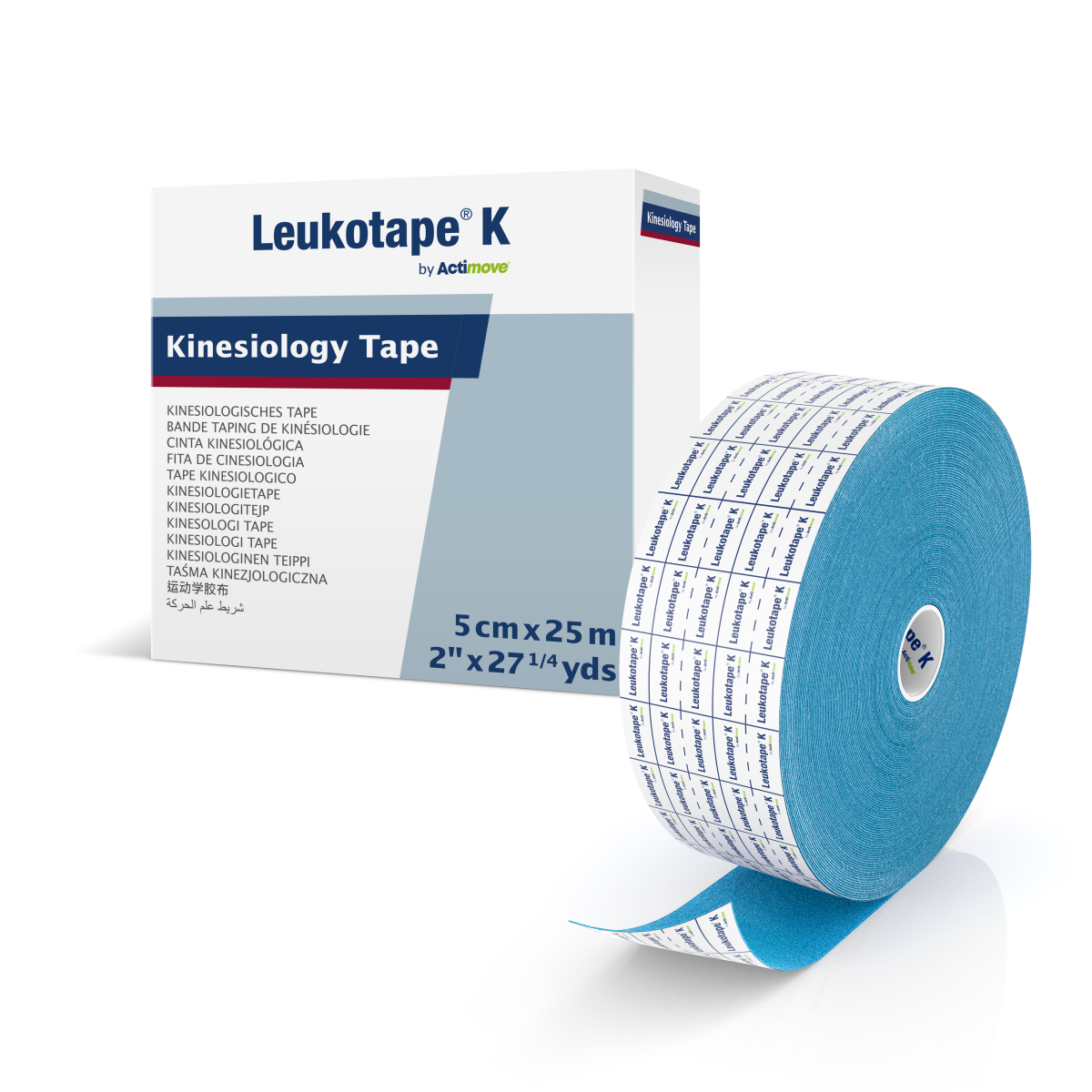 Leukotape K by Actimove Sports Edition Kinesiology Tape, Jumbo Roll, 2 in x 27.25 yds