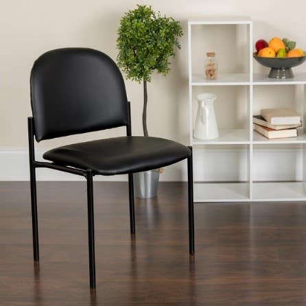 Flash Armless Chair, Black