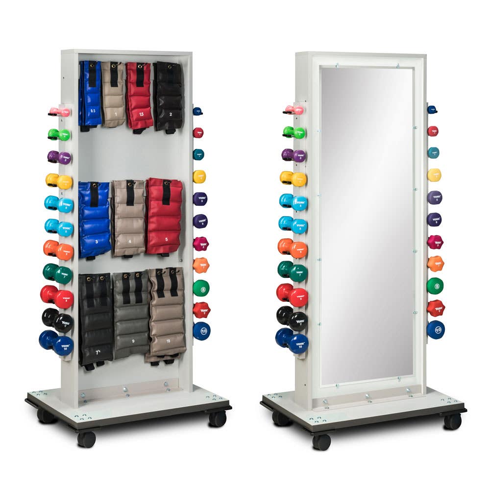 Combo Mirror Cuff WeightDumbbell Rac