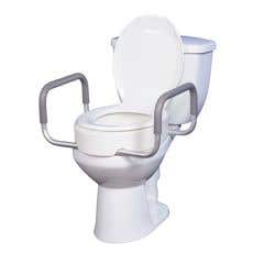 Toilet Seat Riser with Removable Arms/Safety Rails - 3.5 Height