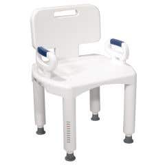 Premium Series Bath Bench with Back and Arms - Each