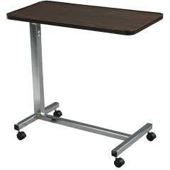 Non Tilt Top Overbed Table - Chrome Finish - Chrome