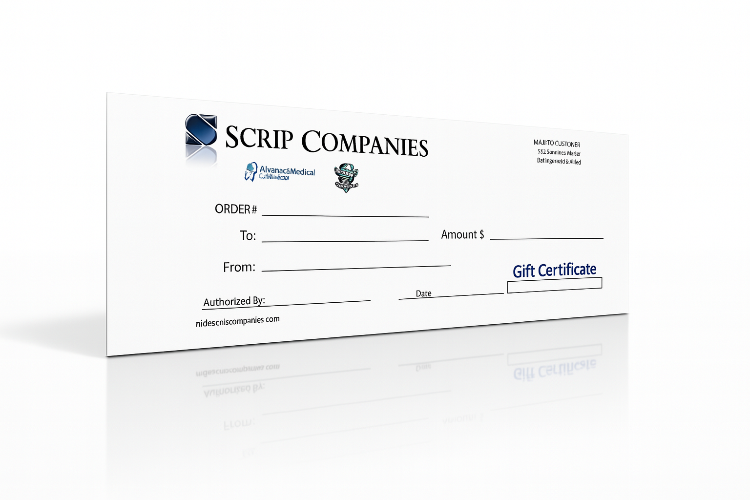 Massage Warehouse Digital Gift Certificates 