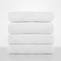 Bath Towel Terry Cloth White - 20 x 40, 5Lb, 1 Dozen