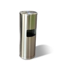 Zehn-X Stainless Steel Wipe Dispenser Trash Can