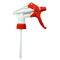 32 oz HDPE Plastic Spray Bottle with Red Trigger Spray