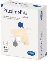 Proximel Ag 4X 4 Silicone Dressing W/Border