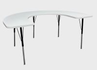 Tru™ Height Adjustable Work/Therapy Table, Horseshoe 48″ x 72″