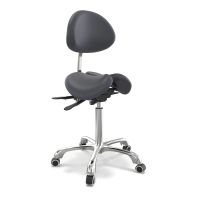 Master® Massage Berkeley Ergonomic Split Seat Style Backrest Saddle Stool