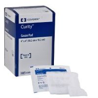 CURITY Sterile Gauze Pad - 12-Ply, 4 x 4 Sterile 1s in Peel-Back Pkg