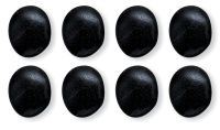 Hot Stones Massage Large, Set Of 8 Basalt Stones