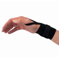 Universal Elastic Wrist Band W/ Thumb Loop Black