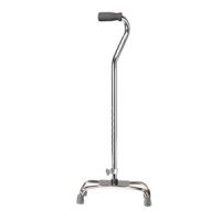 Quad Cane Large Base Chrome