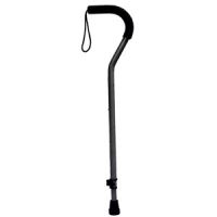 Cane, Offset Adjustable Lock, With Wriststrap