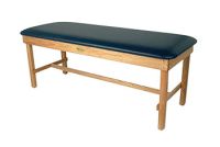 Premium Oak Treatment Table with 2 Upholstered Top