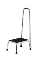 Step Stool with Rail - Nonslip SurfaceNonskid Feet