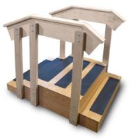 Mini Straight Staircase with Handrails - Physical Therapy Stairs