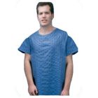Patient Gown, 2X-Large Blue Broadcloth, 12/Case
