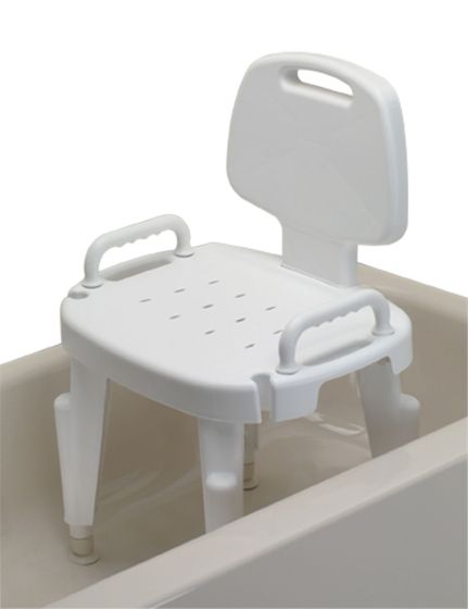 Bath Safe Height Adjustable Shower Chair with Arms