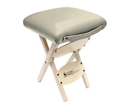Custom Craftworks™ Solutions Wooden Folding Stool - Portable Massage Stool