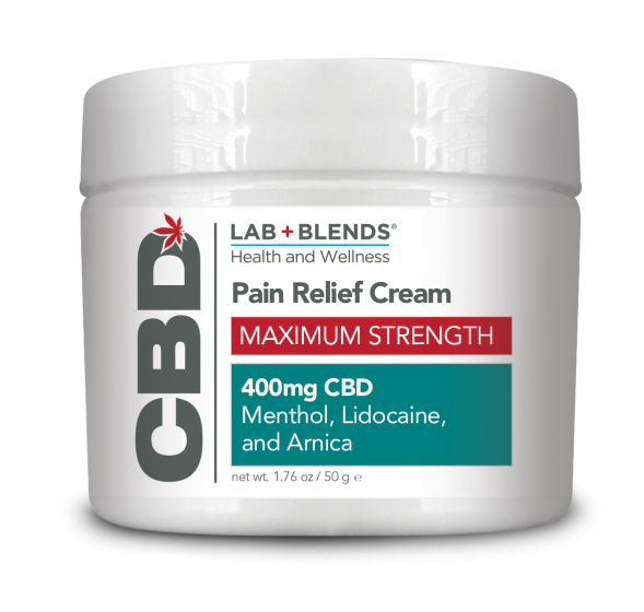 Lab+Blends™ 400mg CBD Pain Relief Cream Maximum Strength - THC Free 50g