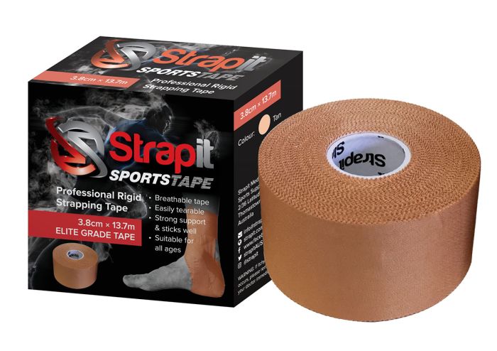 Strapit Professional Rigid Strapping Tape, Tan, 1.5 in x 15 yds